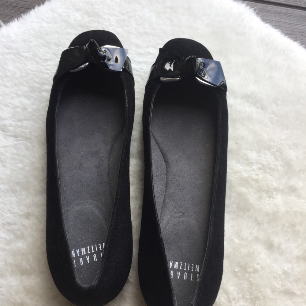 Stuart Weitzman Black suede Flats size 7M